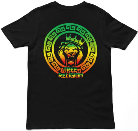 TREE RELIGION  (RASTA LION)<br>T-shirt