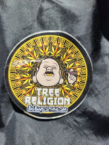 Tree Religion kaliedoscope sticker