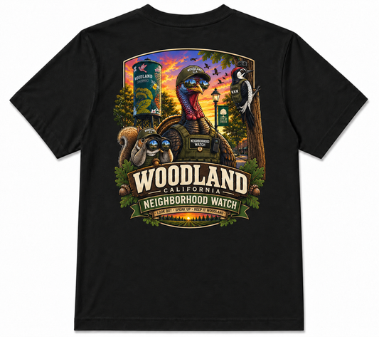 Woodland t shirt (neighborhood watch)