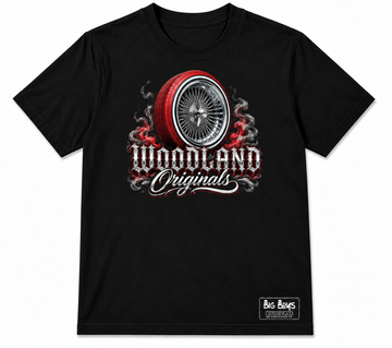 Woodland t shirt (red wheels)