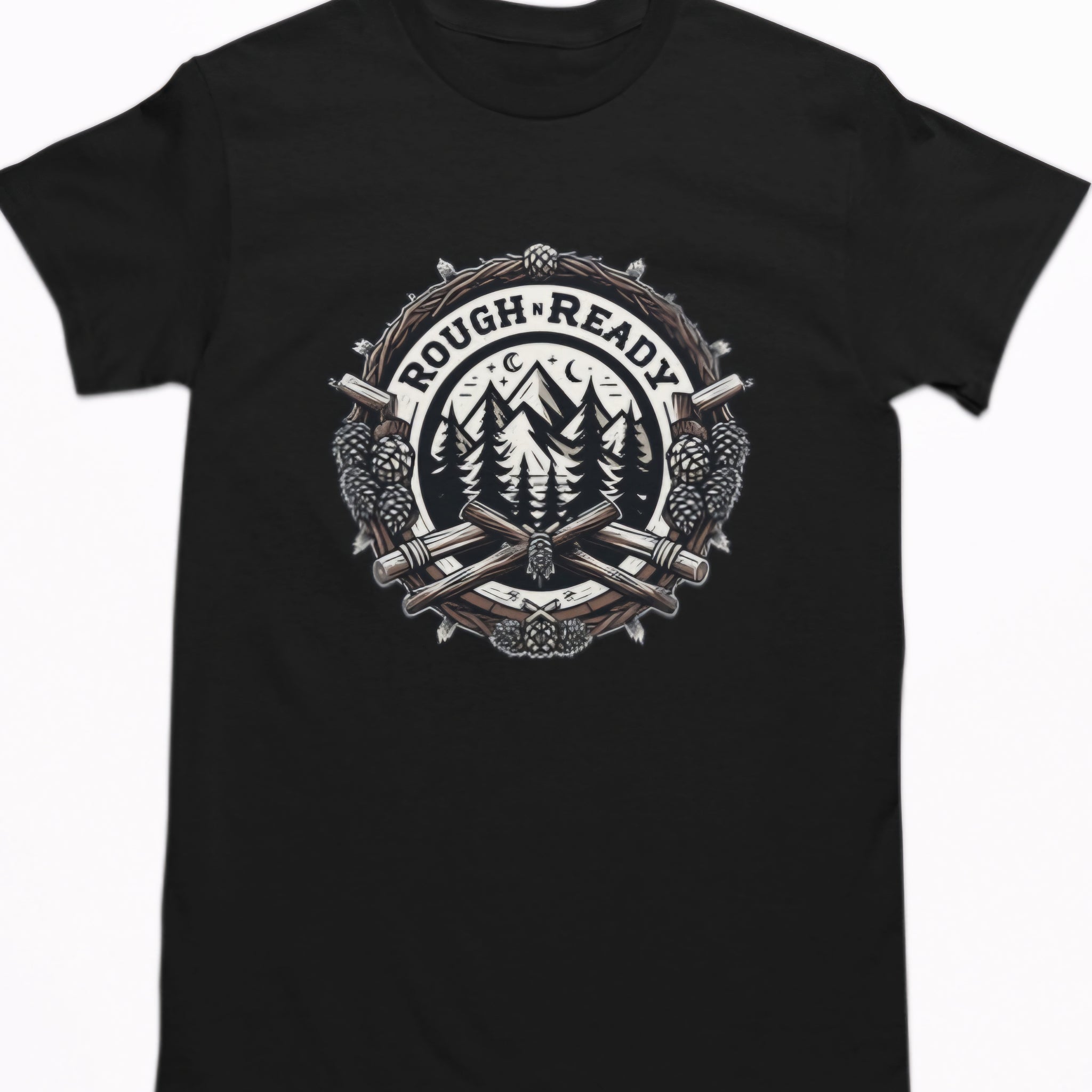 "ROUGH N READY"(Sticks n Cones) Tshirt
