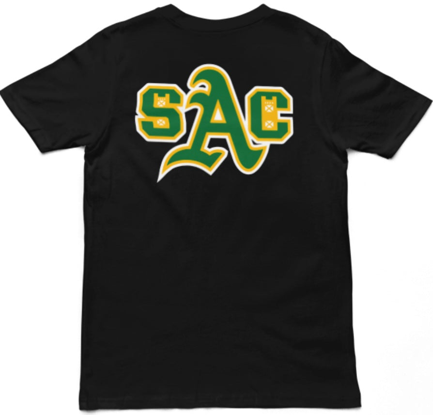 SAC A's (green n gold)<br>T-shirt