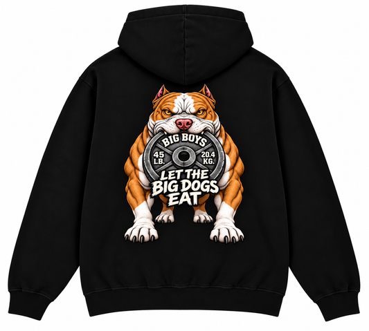 Workout hoodie (big dogs eat)