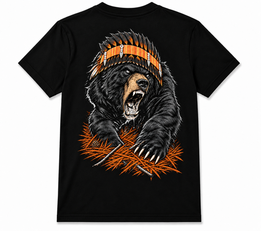 Native t shirt (black bear)