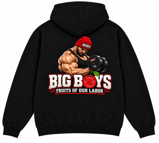 Workout hoodie (fruits of our labor)