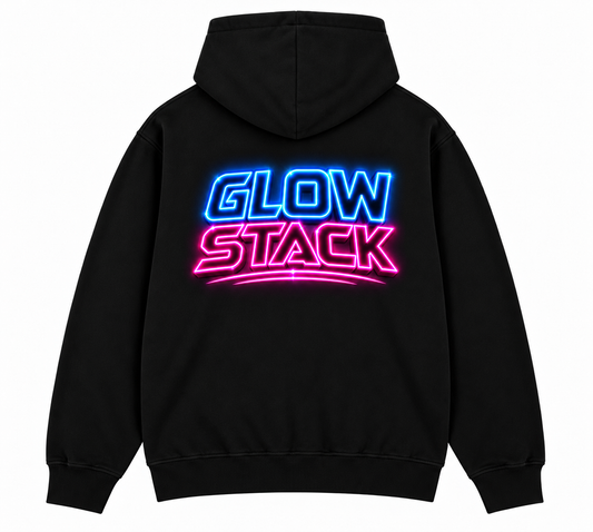 Peptide hoodie (neon glow stack)