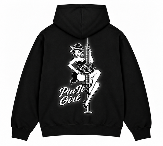 Peptide hoodie (pin it girl)