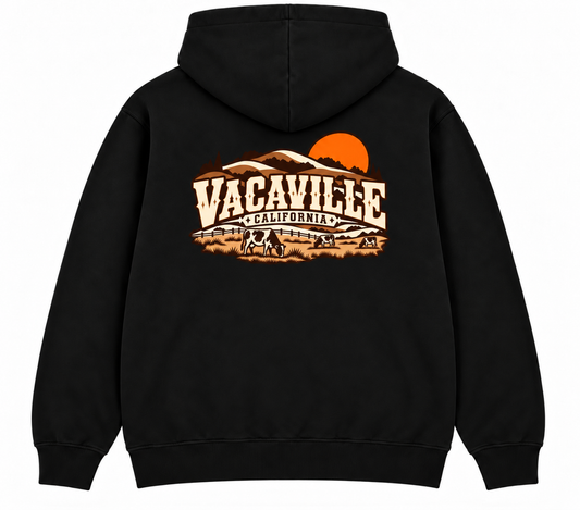 Vacaville hoodie(the ville cows come home)