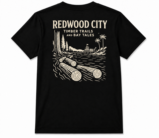 Redwood City t shirt (bay tales)