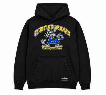 Lincoln hoodie (fighting zebras)