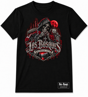 Redwood City t shirt (day of the dead)