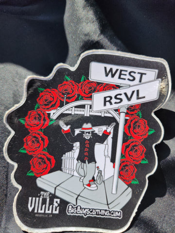 West Rose The Ville sticker