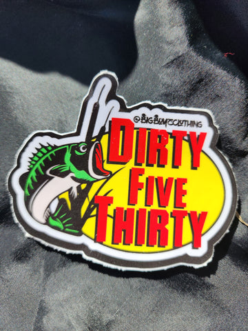 Dirty 530 Bass Pro sticker