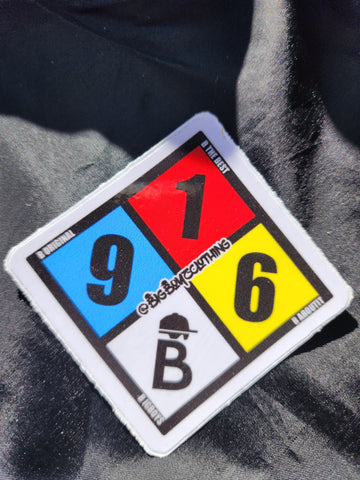 916 Hazard sticker