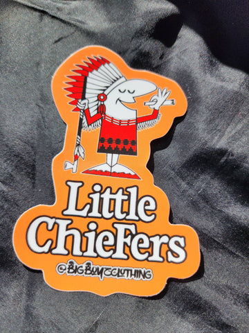 Little Chiefers orange sticker