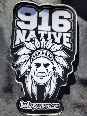 916 Native block sticker