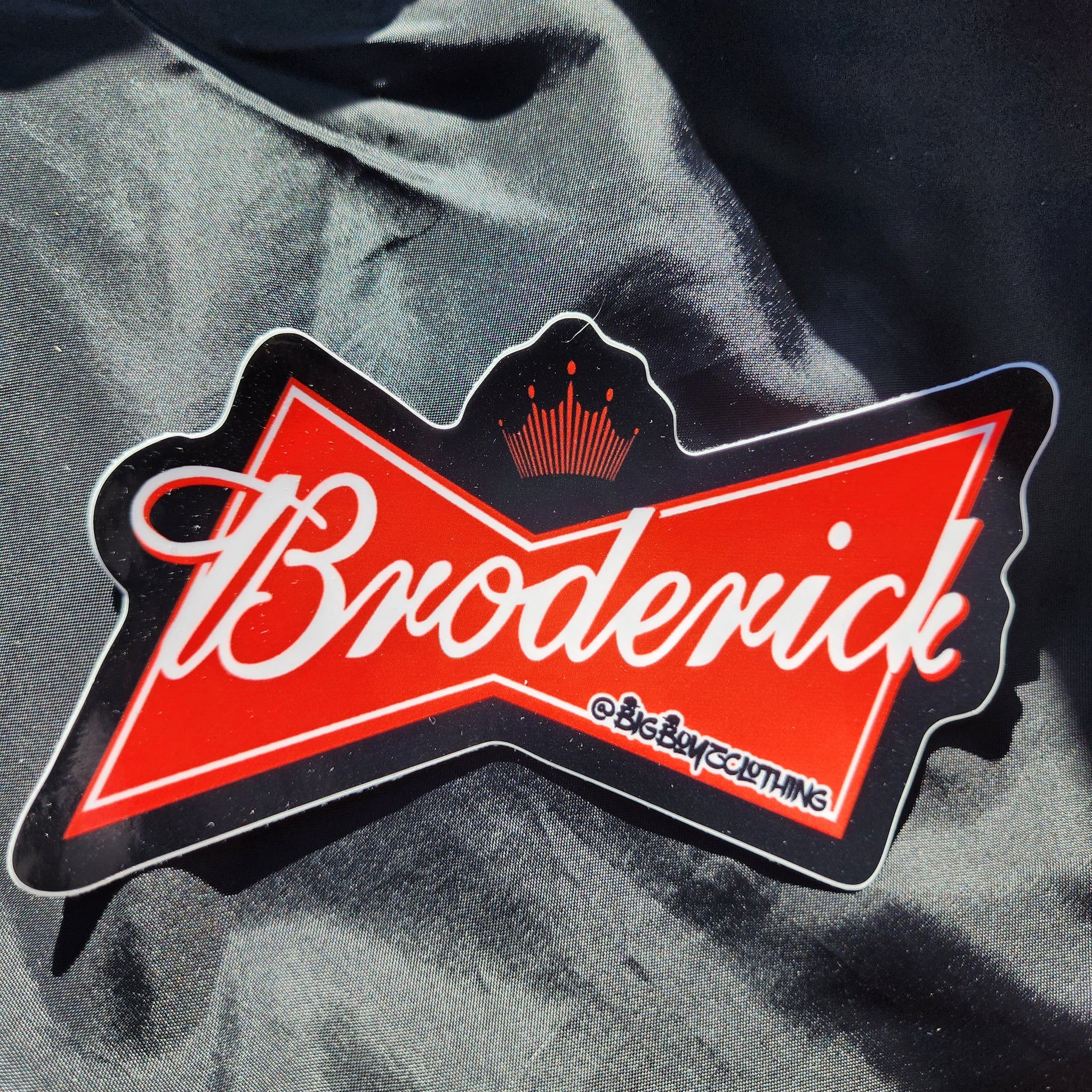 Broderick Budweiser sticker