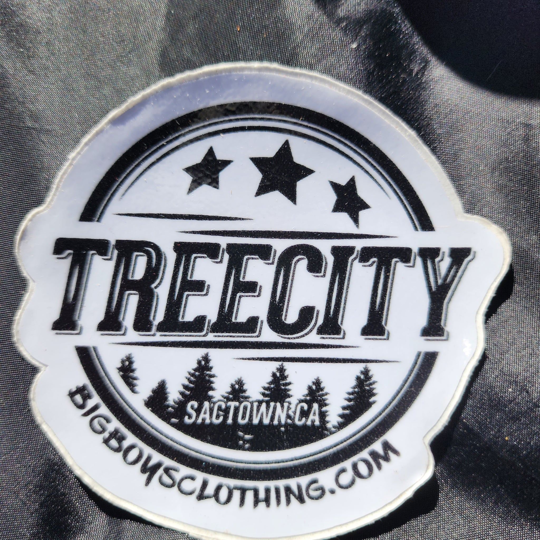 Tree City pine stars sticker