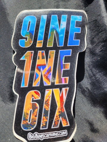 9INE 1ne 6ix bridge sticker