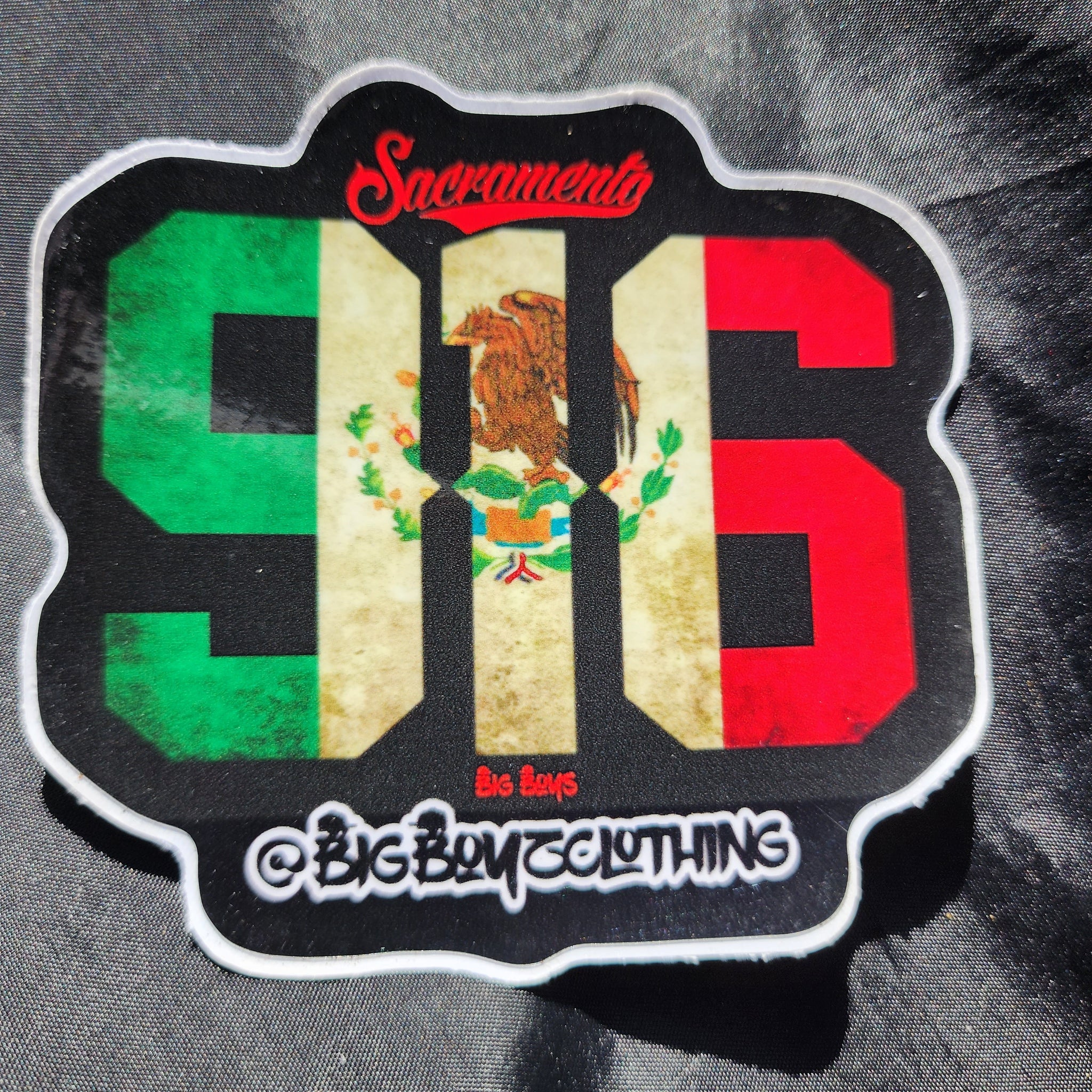 916 mexico flag sticker