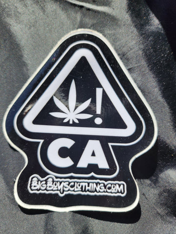 Ca weed warning sticker