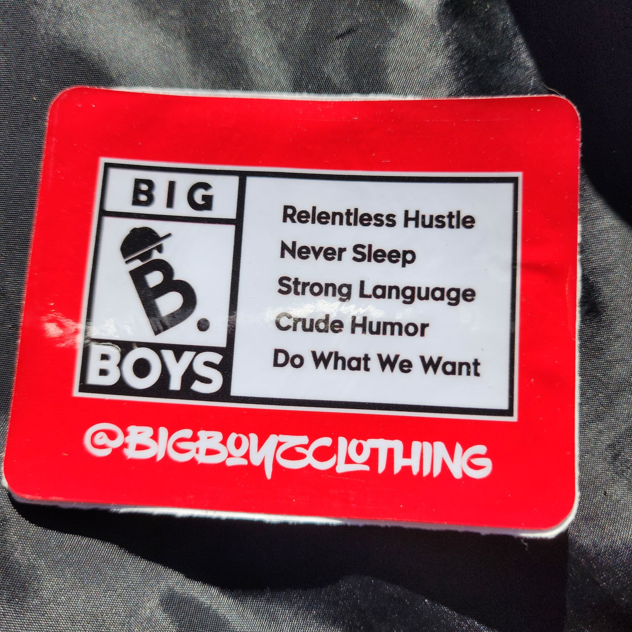 Rated for Bigboys sticker