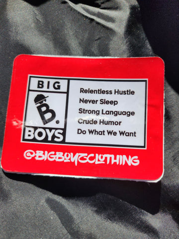 Rated for Bigboys sticker