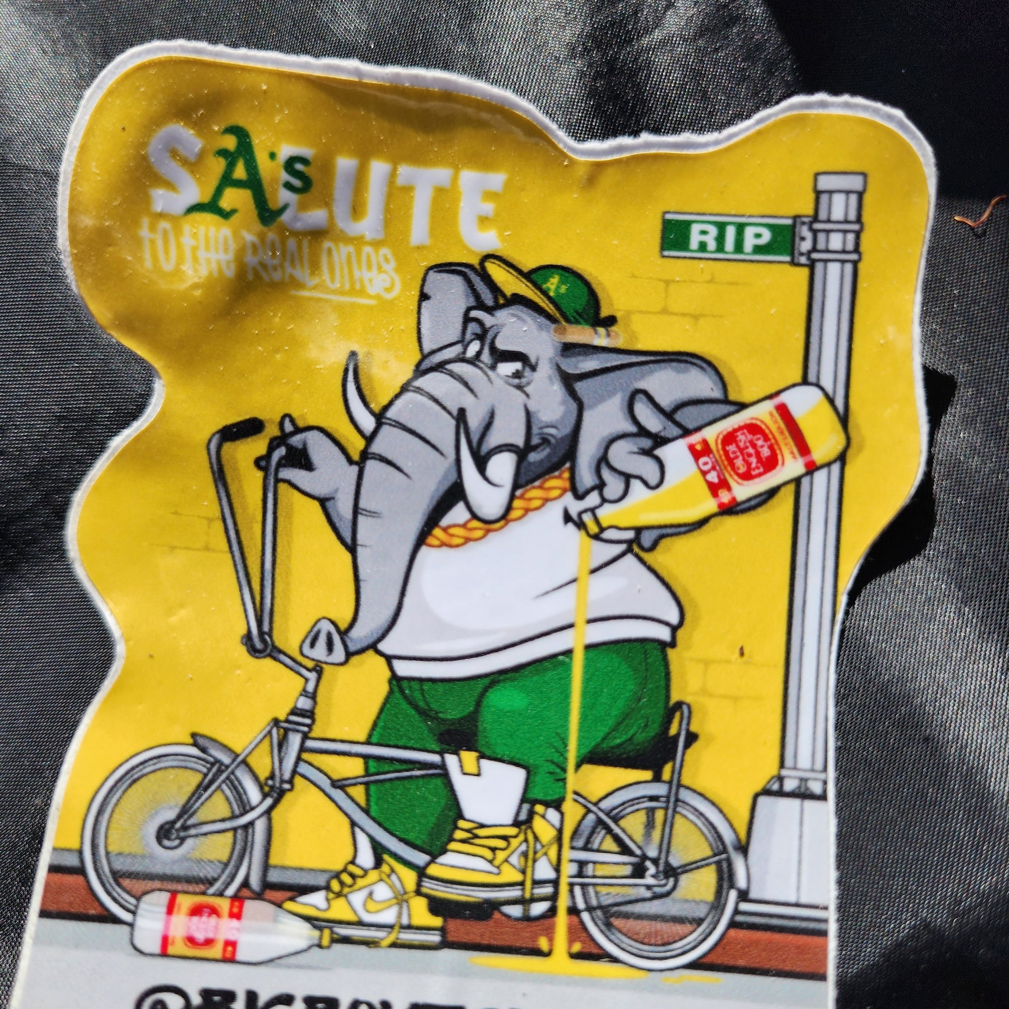 Salute A's sticker